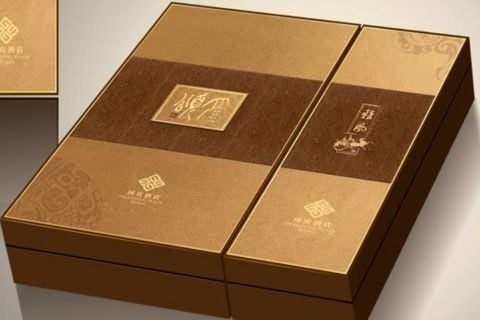 Ép kim logo tối giản hiện đại